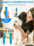 Double-Sided Dematting & Deshedding Comb – Professional Pet Care at Home